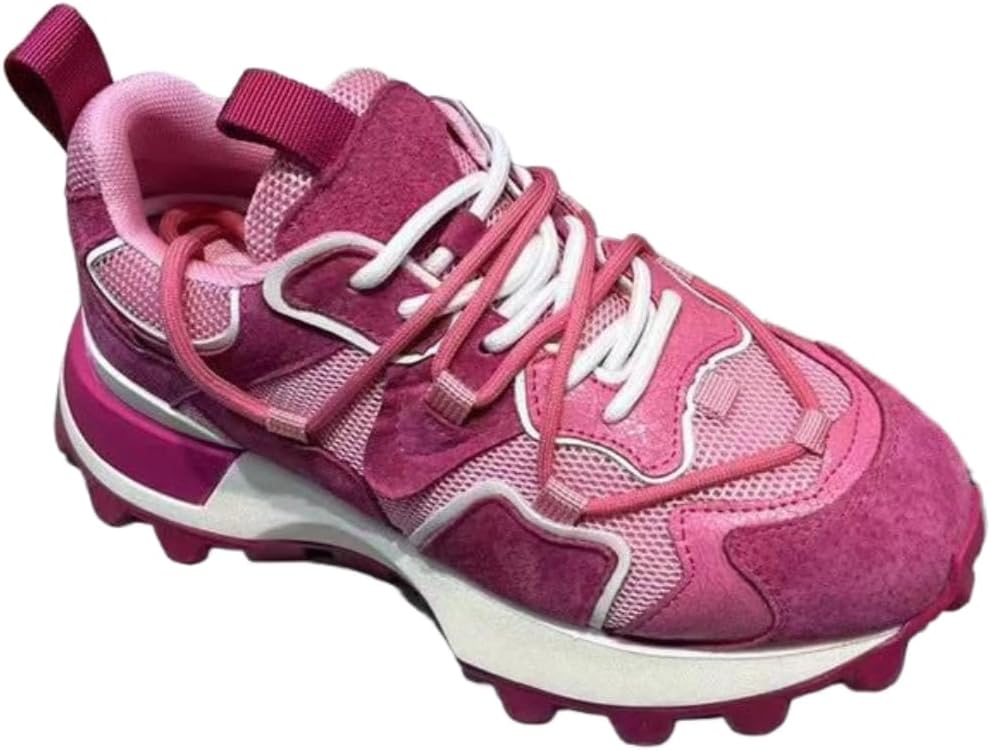 Мужские кроссовки для ходьбы с цветными вставками из сетки, повседневные модные кроссовки с толстой подошвой, комфортные, противоскользящие, спортивные Lexamen, розовый
Мужские кроссовки для ходьбы с цветными вставками из сетки, повседневные модные кроссовки с толстой подошвой, комфортные, противоскользящие, спортивные Lexamen, розовый