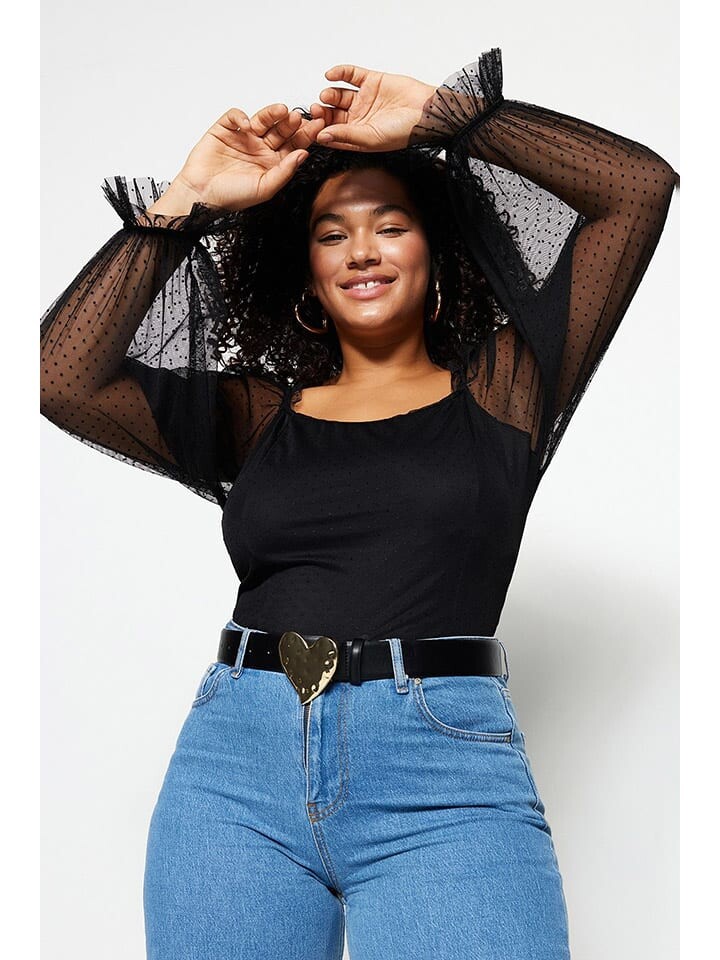 Блуза trendyol, черный
Блуза trendyol, черный