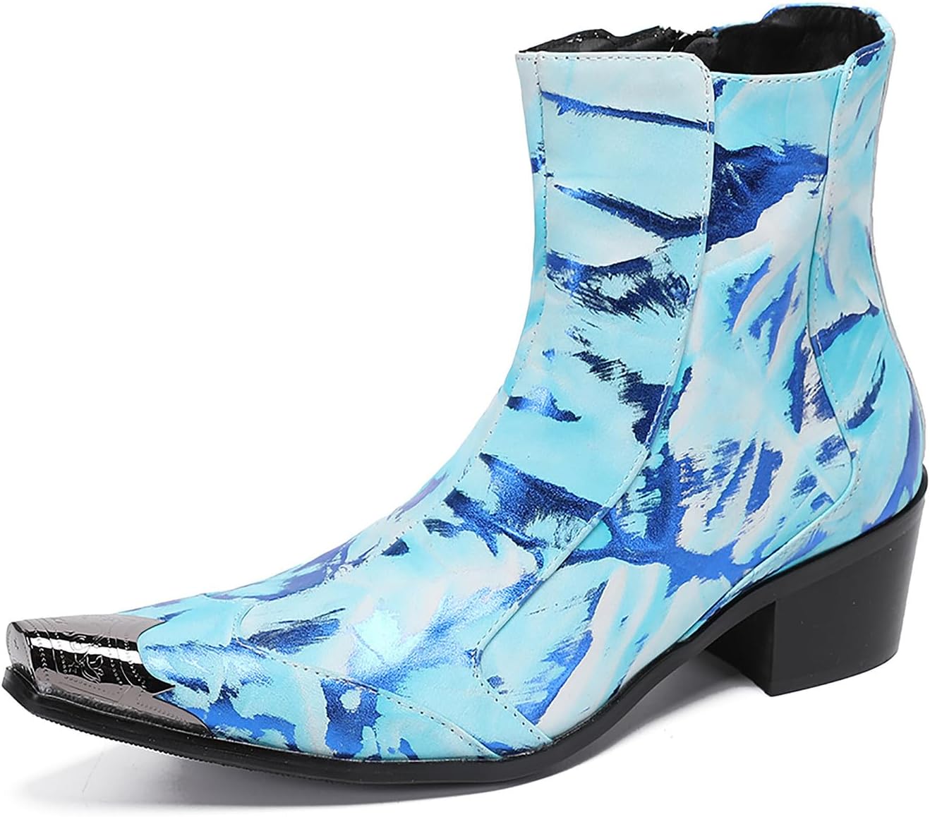 Мужские ковбойские ботинки Santimon с металлическим заостренным носком, каблуком, вестерн-стиле, кожаные ботинки Челси, мужские повседневные и праздничные ботинки для танцев в бальном зале, с молнией, ботильоны для мужчин и мальчиков, голубой
Мужские ковбойские ботинки Santimon с металлическим заостренным носком, каблуком, вестерн-стиле, кожаные ботинки Челси, мужские повседневные и праздничные ботинки для танцев в бальном зале, с молнией, ботильоны для мужчин и мальчиков, голубой