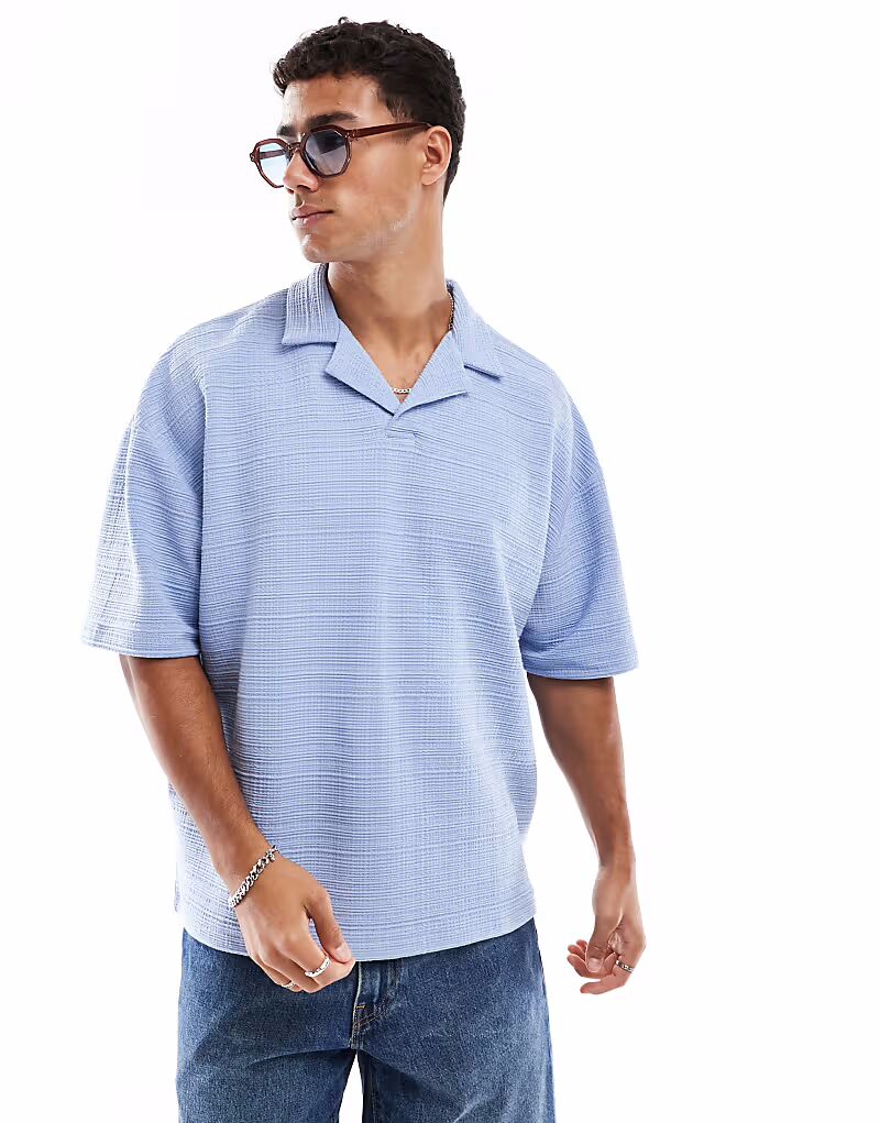 Поло свободного кроя ASOS DESIGN светло-голубого цвета
Поло свободного кроя ASOS DESIGN светло-голубого цвета