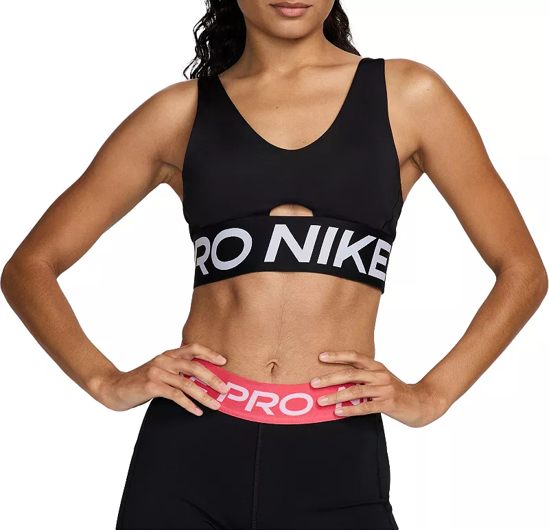 Женский спортивный бюстгальтер Nike Pro Indy с глубоким вырезом и мягкой подкладкой средней поддержки, черный
Женский спортивный бюстгальтер Nike Pro Indy с глубоким вырезом и мягкой подкладкой средней поддержки, черный