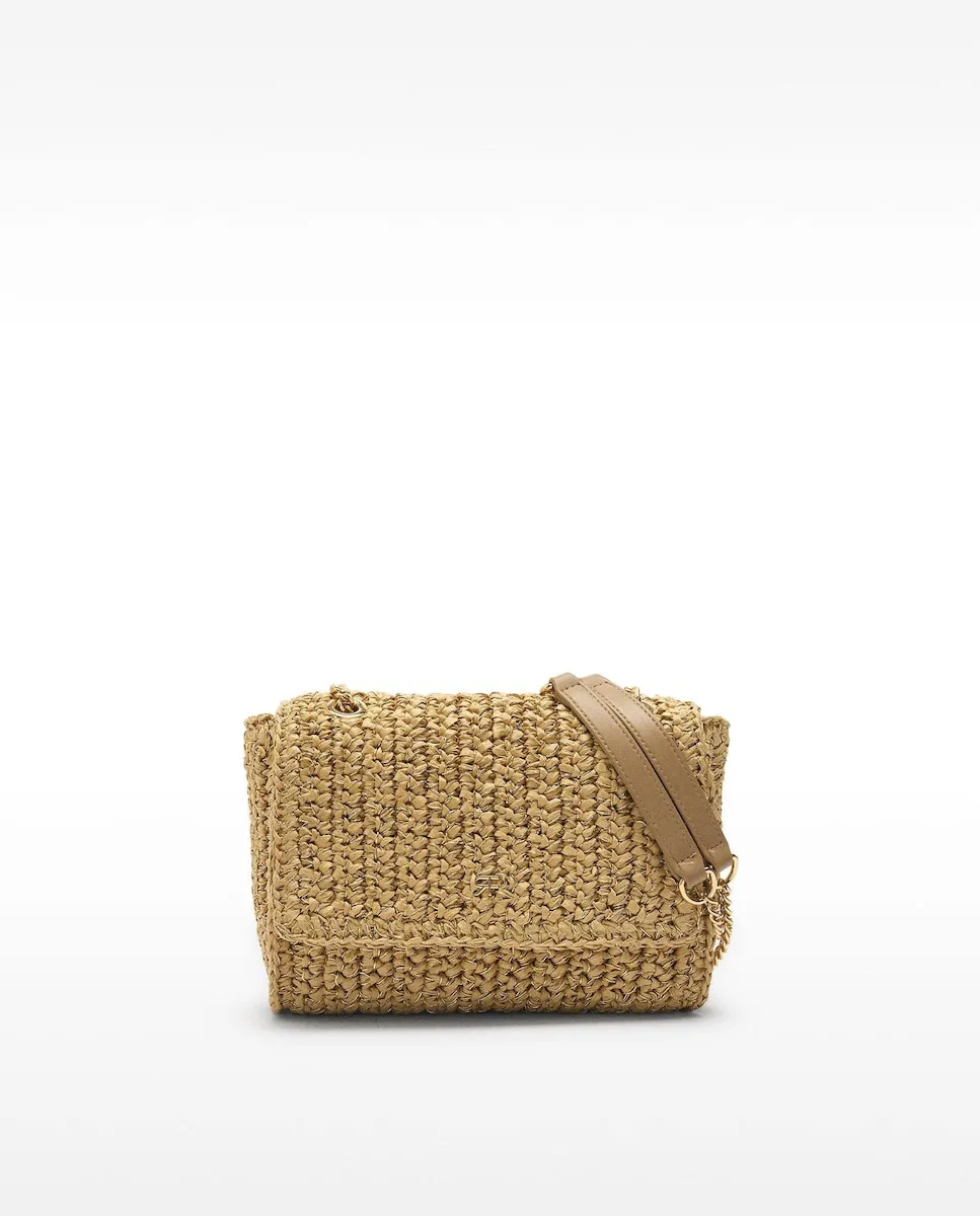 Многофункциональная сумка через плечо из эффекта рафии с магнитной застежкой в однотонном исполнении Parfois, коричневый
Многофункциональная сумка через плечо из эффекта рафии с магнитной застежкой в однотонном исполнении Parfois, коричневый