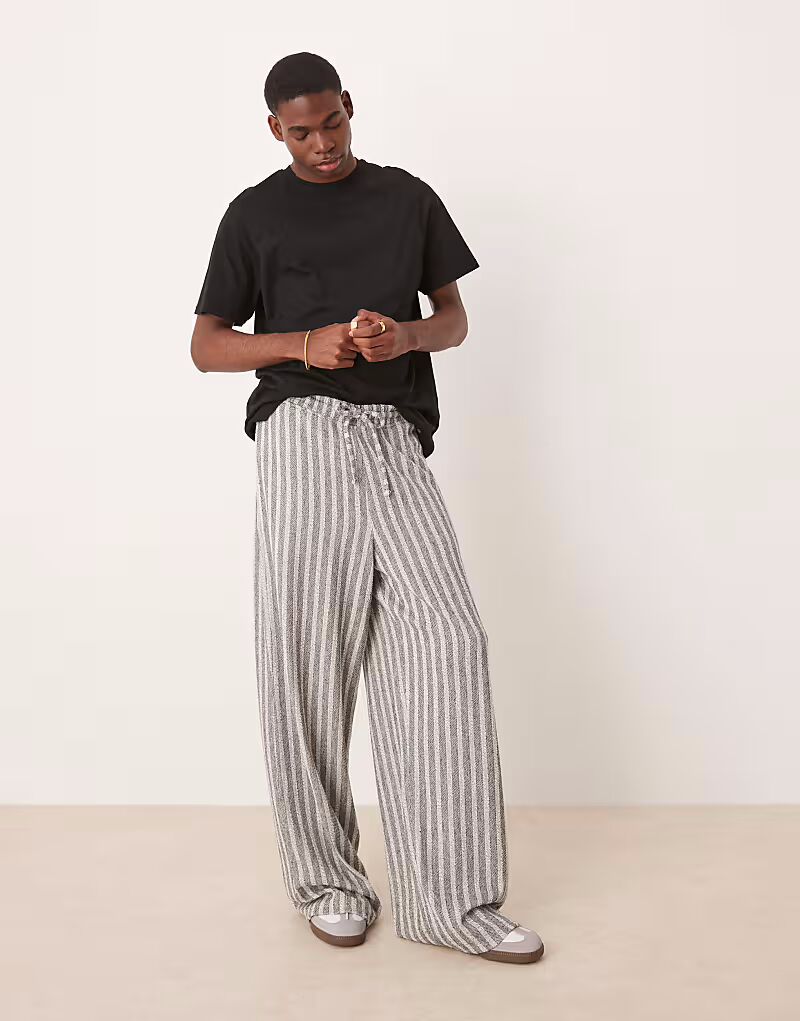 Супермешковатые джоггеры с полосками на петле ASOS DESIGN серого меланжевого цвета
Супермешковатые джоггеры с полосками на петле ASOS DESIGN серого меланжевого цвета