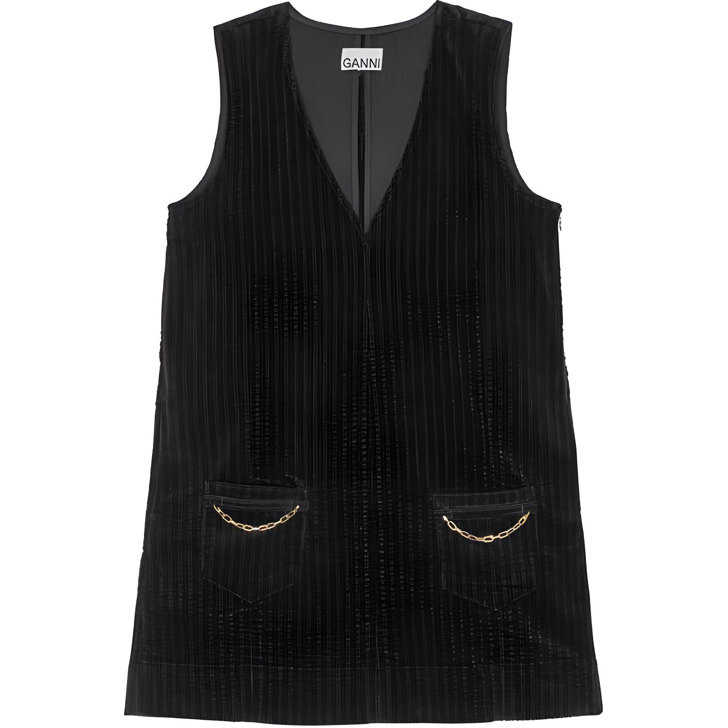 Кордовая мини-юбка платье GANNI, черный
Кордовая мини-юбка платье GANNI, черный