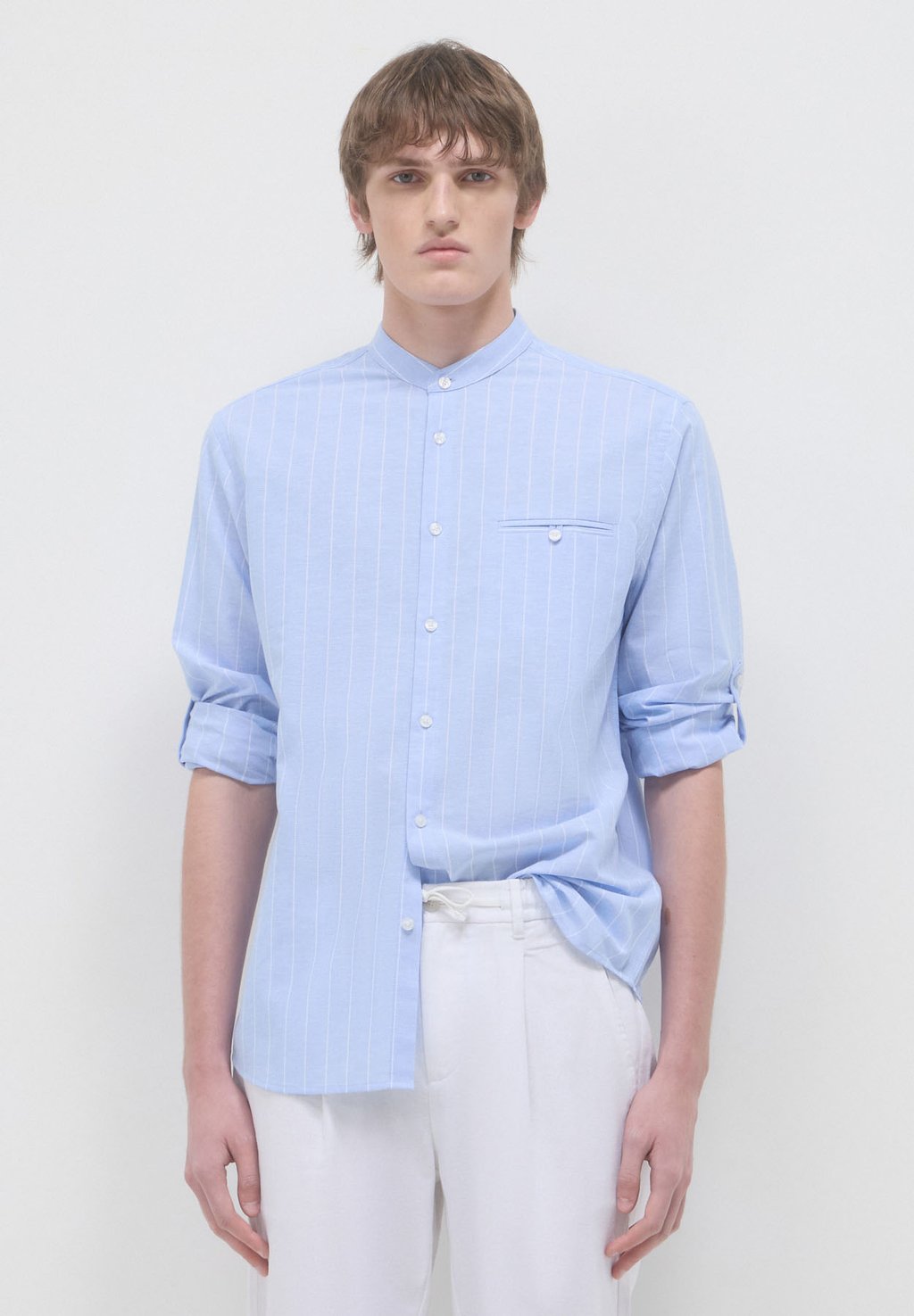 Рубашка COREANA A RIGHE Calliope, светло-голубой
Рубашка COREANA A RIGHE Calliope, светло-голубой