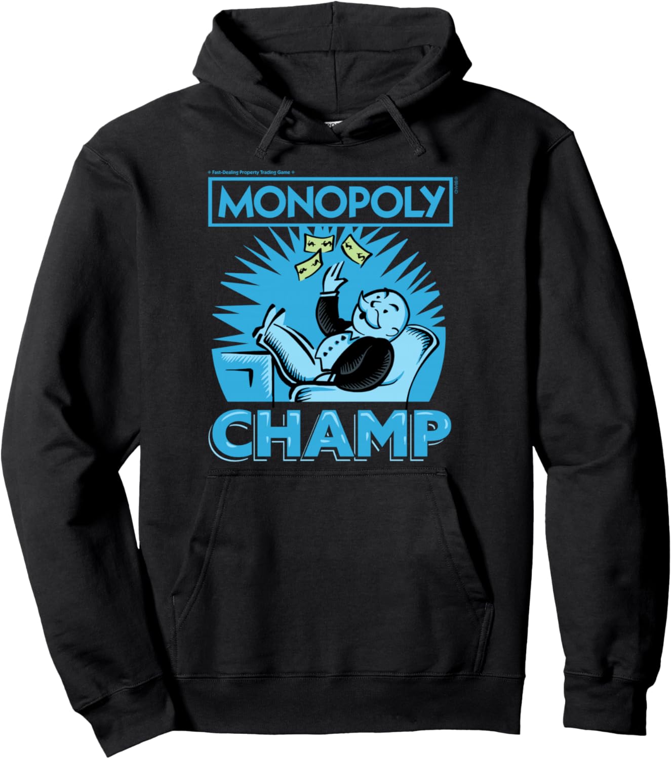 Худи с винтажным логотипом Monopoly Man Champ Money Toss, черный
Худи с винтажным логотипом Monopoly Man Champ Money Toss, черный