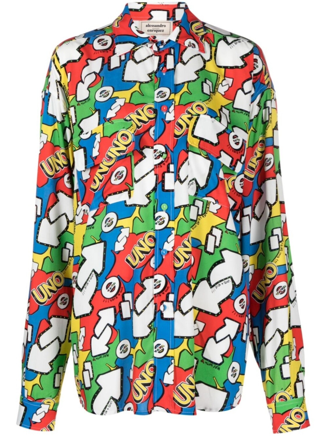 Alessandro Enriquez рубашка Uno с принтом, белый
Alessandro Enriquez рубашка Uno с принтом, белый