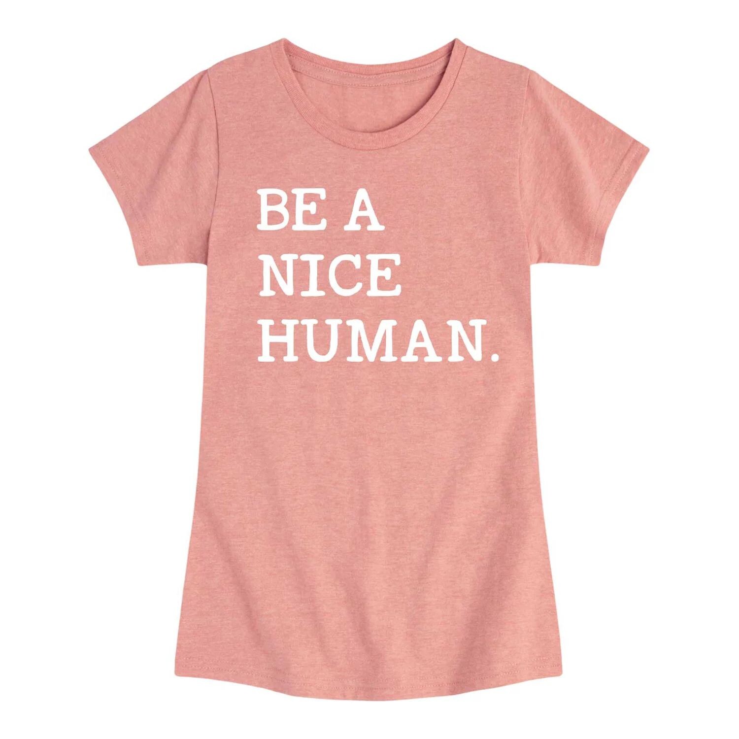 Футболка с рисунком Be A Nice Human для девочек 7–16 лет Licensed Character
Футболка с рисунком Be A Nice Human для девочек 7–16 лет Licensed Character