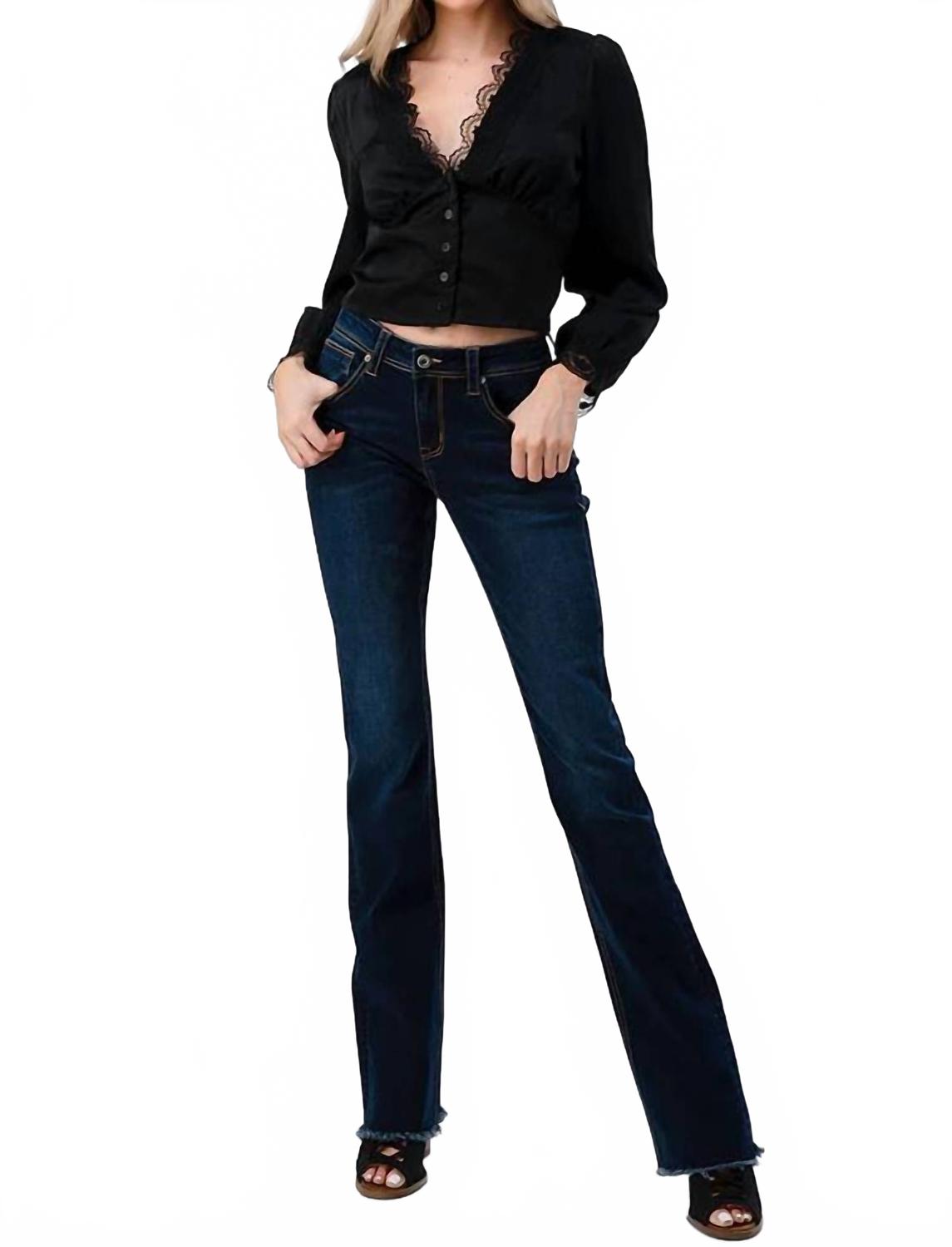 Джинсы Bootcut с необработанным краем, темно-синего цвета Grace In La, темно-синий
Джинсы Bootcut с необработанным краем, темно-синего цвета Grace In La, темно-синий