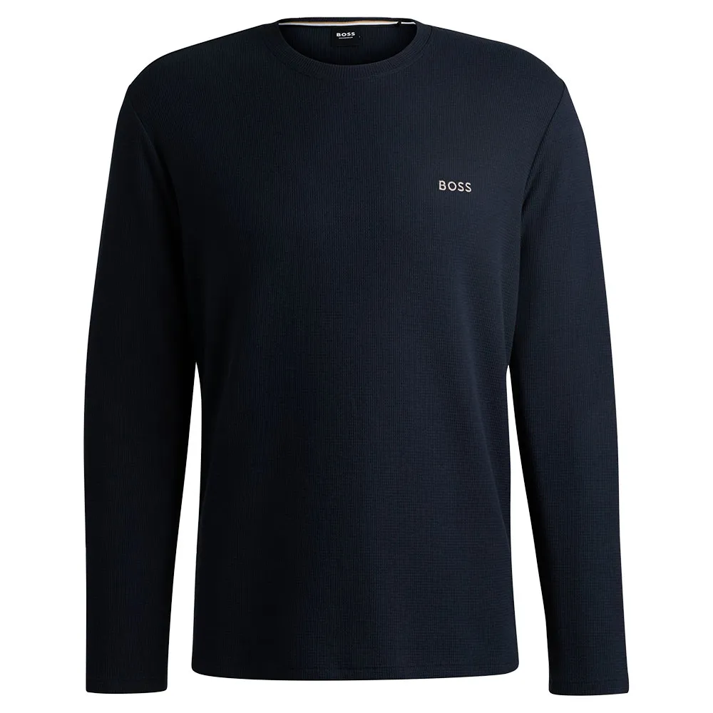 Пижамная футболка BOSS Waffle 10269584, синий 
Пижамная футболка BOSS Waffle 10269584, синий