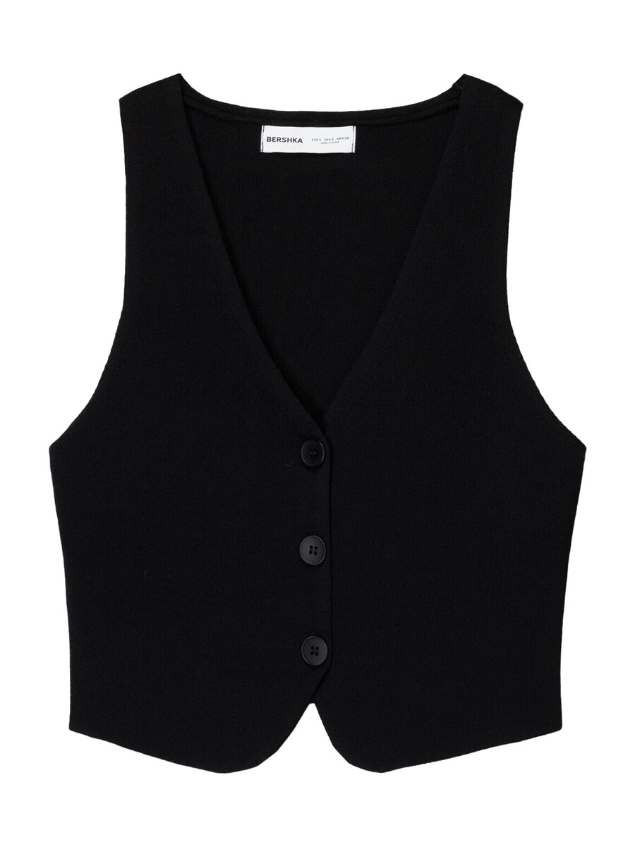 Жилет Bershka, черный
Жилет Bershka, черный