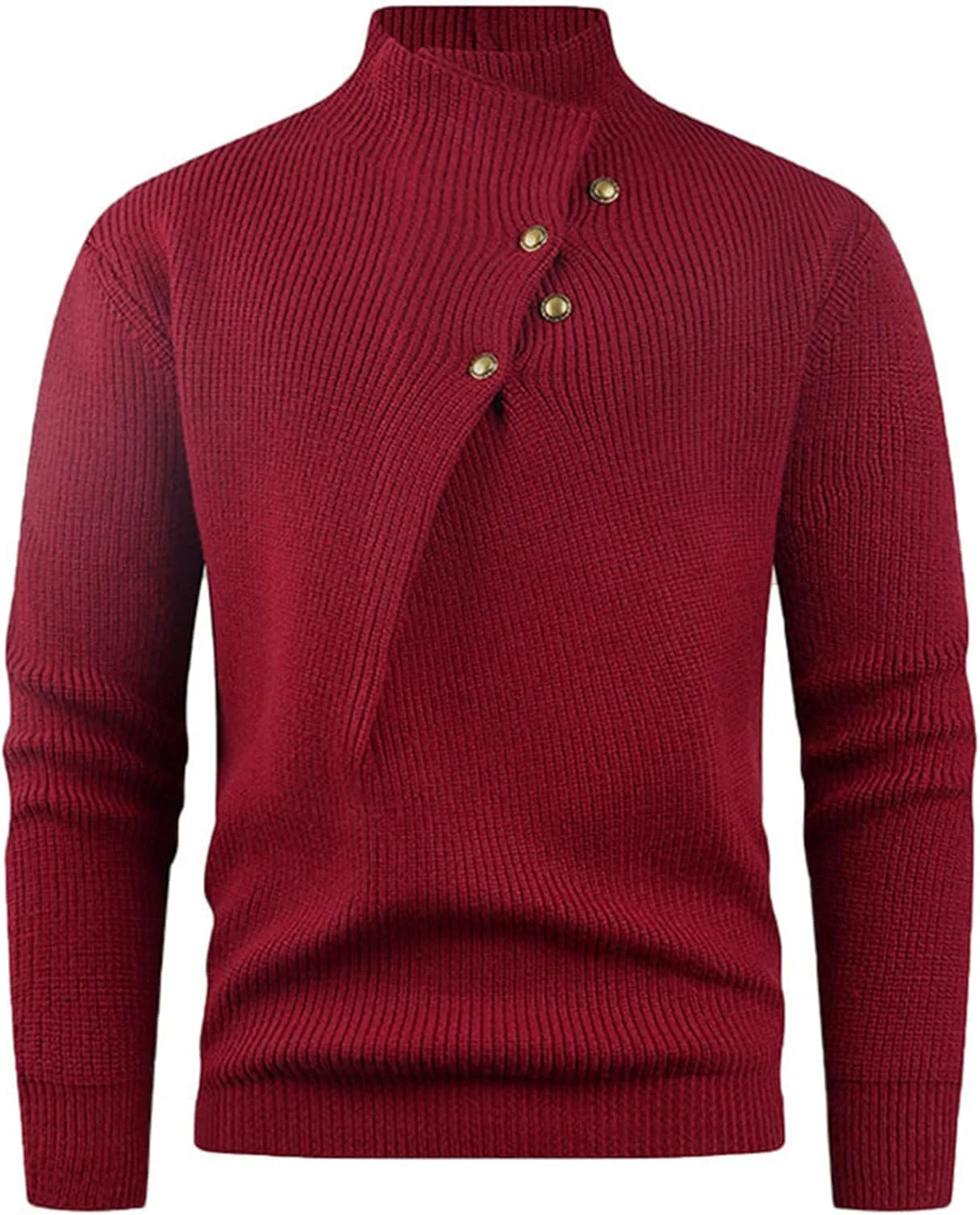 Стильный свитер Cambkatl с воротником стойкой, на пуговицах, вязаный
Стильный свитер Cambkatl с воротником стойкой, на пуговицах, вязаный