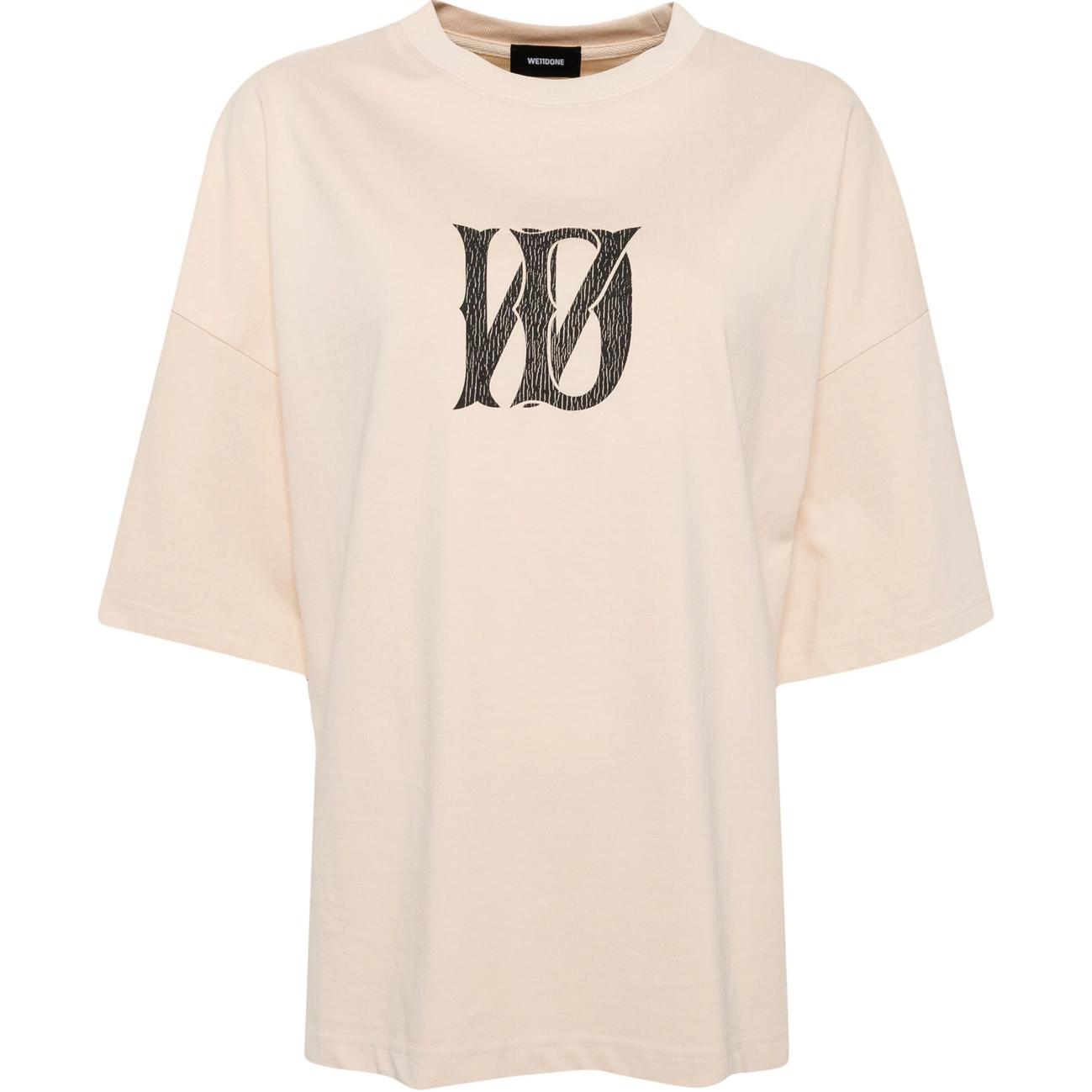 Футболка с принтом логотипа WE11DONE, бежевая
Футболка с принтом логотипа WE11DONE, бежевая