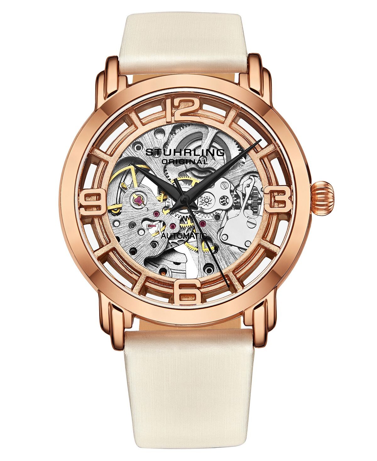 Женские автоматические часы из натуральной кожи белого цвета с ремешком 40 мм Stuhrling, белый
Женские автоматические часы из натуральной кожи белого цвета с ремешком 40 мм Stuhrling, белый