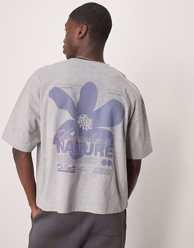 Футболка свободного кроя ASOS DESIGN с цветочным принтом серого меланжевого цвета
Футболка свободного кроя ASOS DESIGN с цветочным принтом серого меланжевого цвета