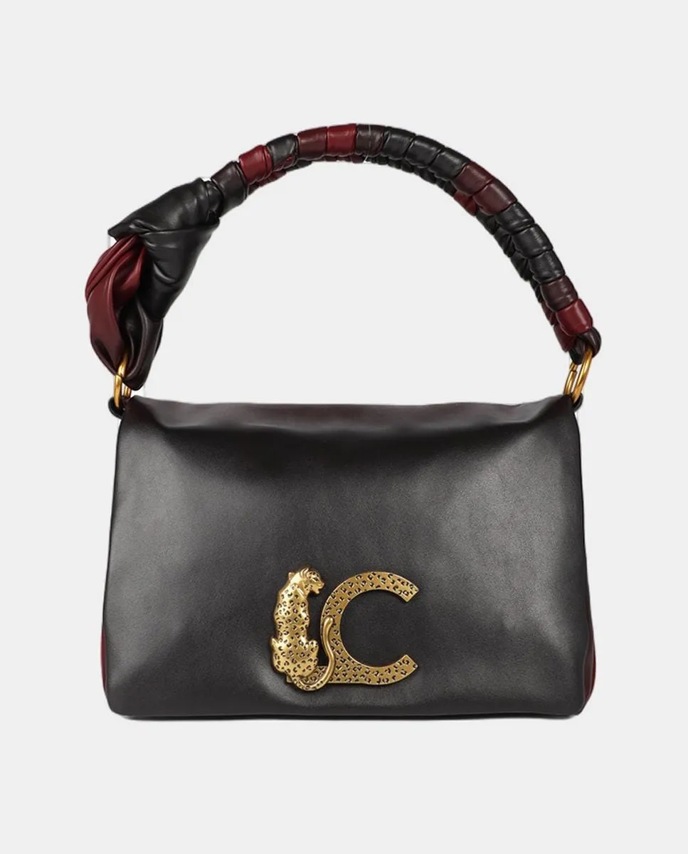 Сумка через плечо с клапаном и узлом Ручка Логотип LC с леопардовым принтом Lola Casademunt, черный
Сумка через плечо с клапаном и узлом Ручка Логотип LC с леопардовым принтом Lola Casademunt, черный