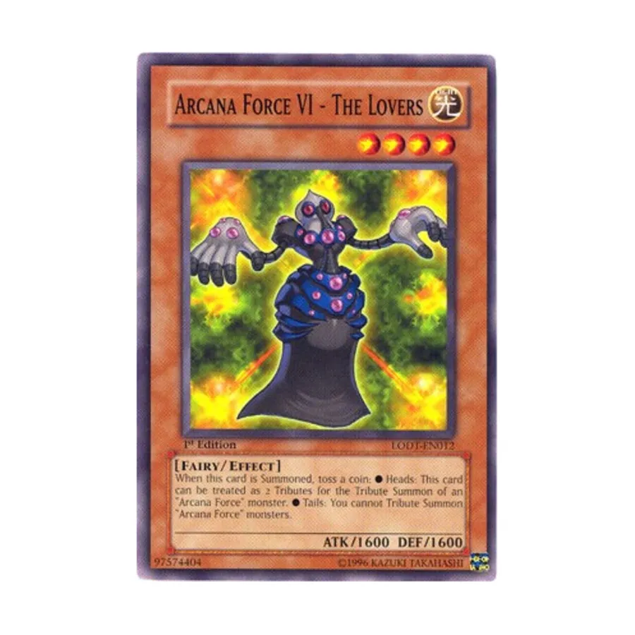 CCG Arcana Force VI — Влюбленные (Обычный), Yu-Gi-Oh - Light of Destruction - Singles
CCG Arcana Force VI — Влюбленные (Обычный), Yu-Gi-Oh - Light of Destruction - Singles