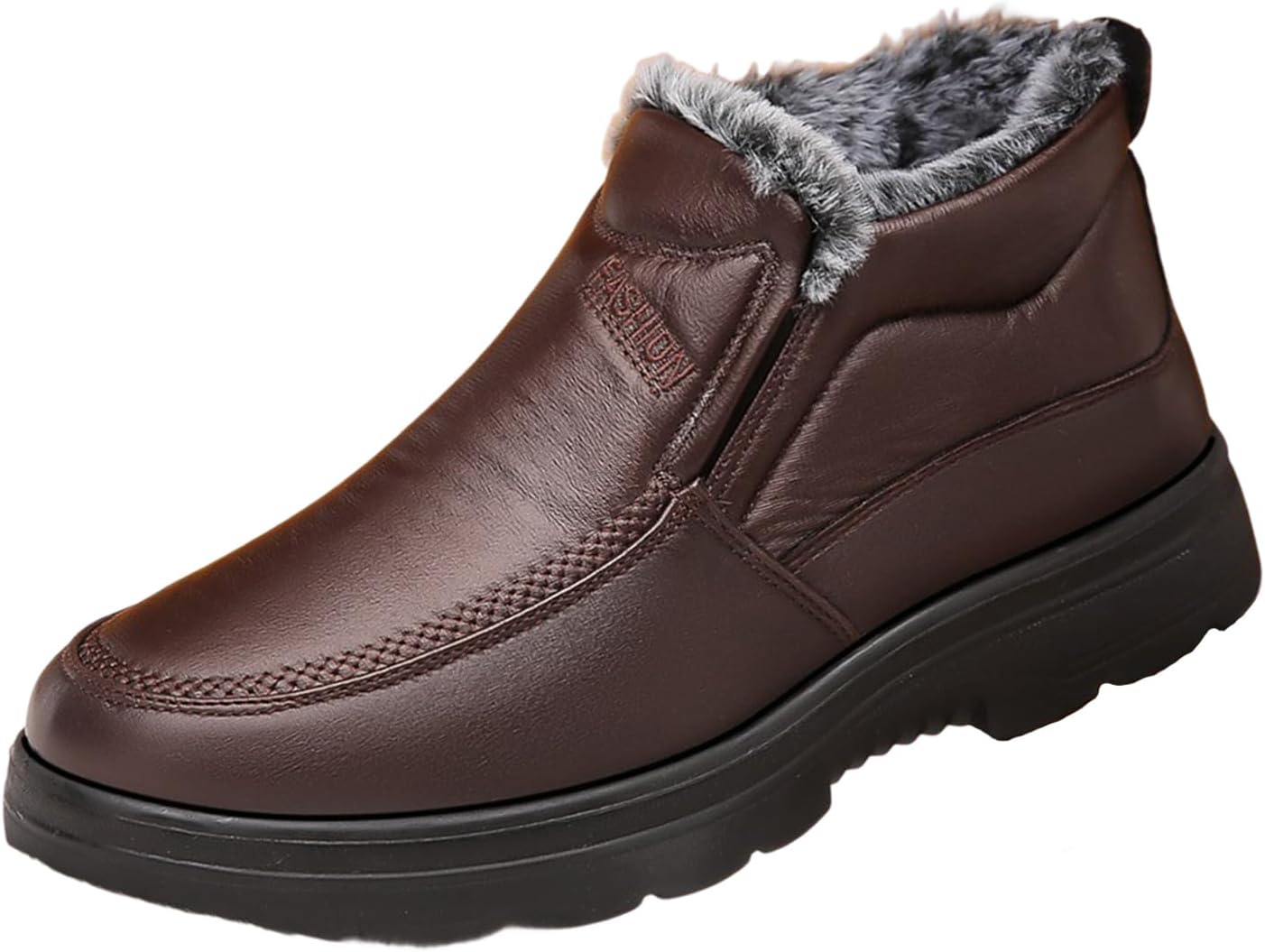 Мужские зимние слипоны с теплой меховой подкладкой, нескользящие, водоотталкивающие высокие кроссовки для улицы, повседневные лоферы для прогулок Generic, коричневый
Мужские зимние слипоны с теплой меховой подкладкой, нескользящие, водоотталкивающие высокие кроссовки для улицы, повседневные лоферы для прогулок Generic, коричневый