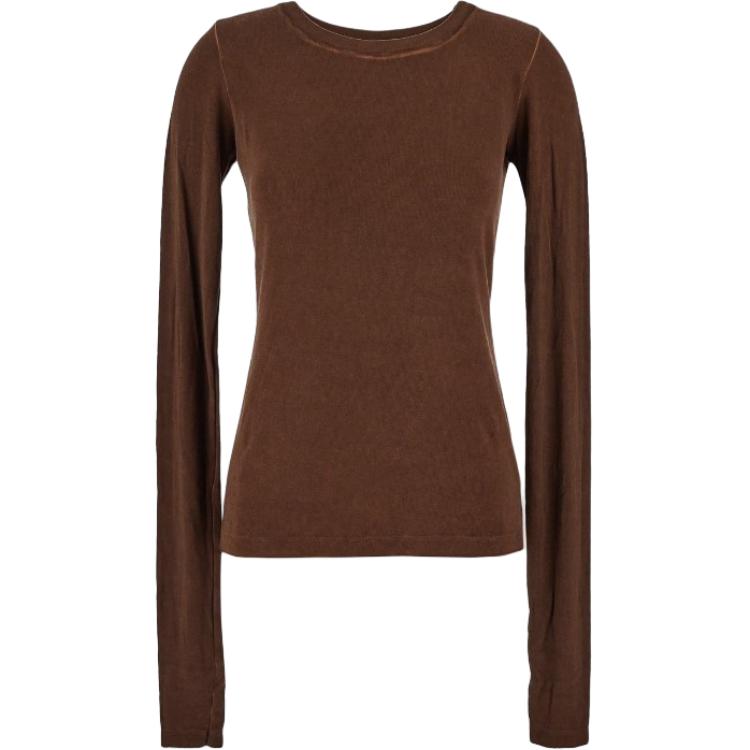 Футболка с длинными рукавами и ребристым узором UMA WANG, коричневый
Футболка с длинными рукавами и ребристым узором UMA WANG, коричневый