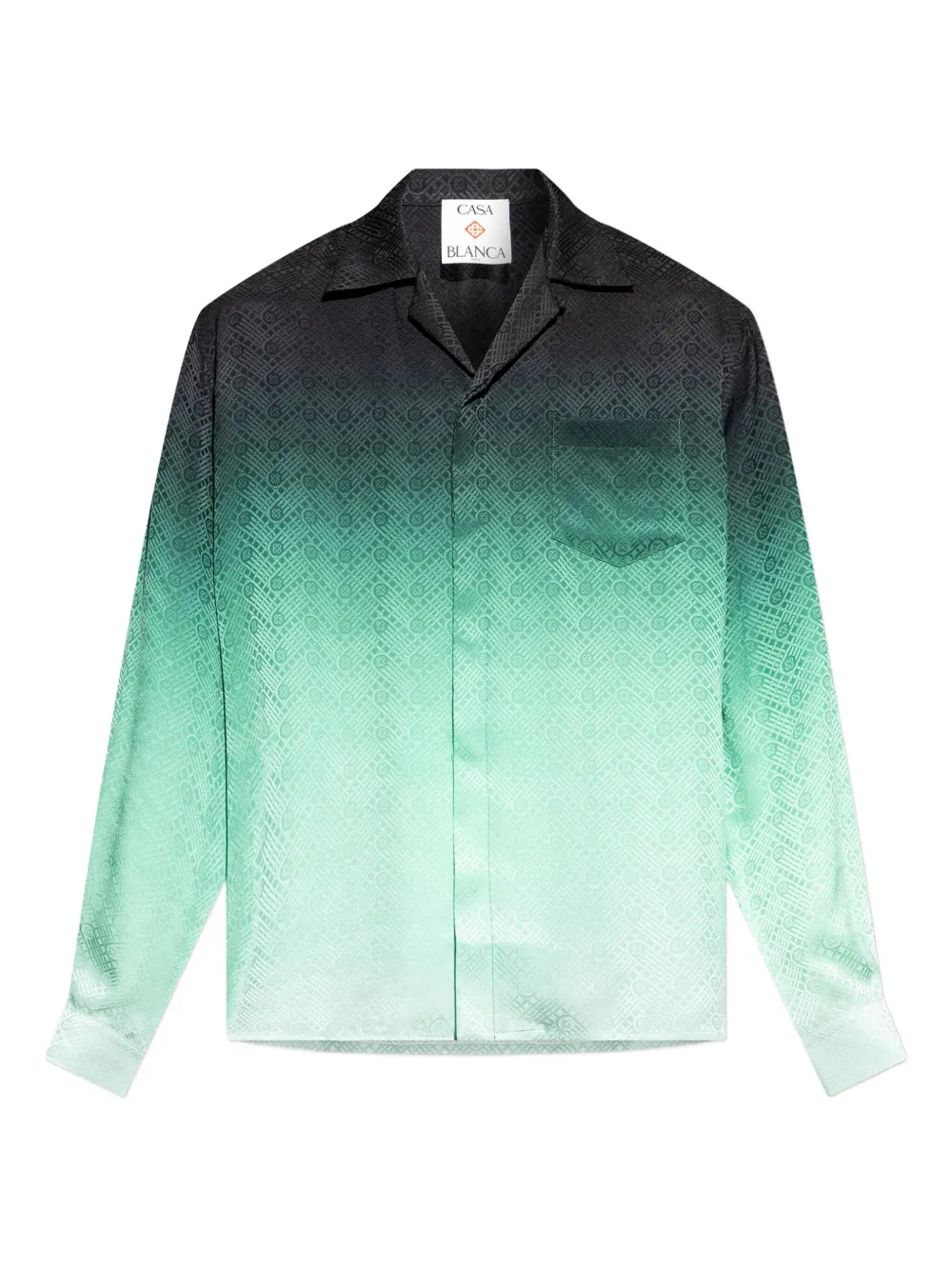Шелковая рубашка с эффектом градиента CASABLANCA, зеленый
Шелковая рубашка с эффектом градиента CASABLANCA, зеленый