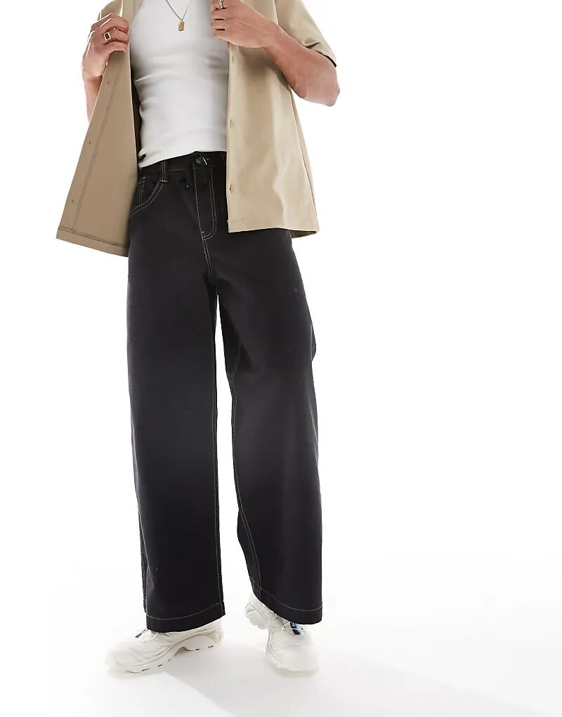 Супер мешковатые брюки ASOS DESIGN черного цвета с вышитыми задними карманами
Супер мешковатые брюки ASOS DESIGN черного цвета с вышитыми задними карманами