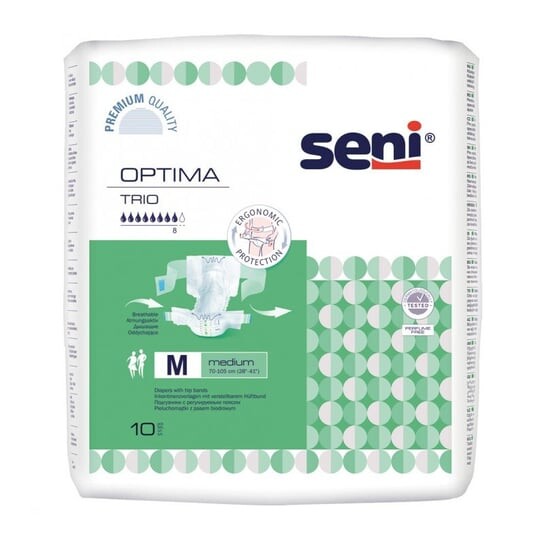 Подгузники Seni Optima Trio M с регулируемым поясным ремнем, 10 шт. 
Подгузники Seni Optima Trio M с регулируемым поясным ремнем, 10 шт.