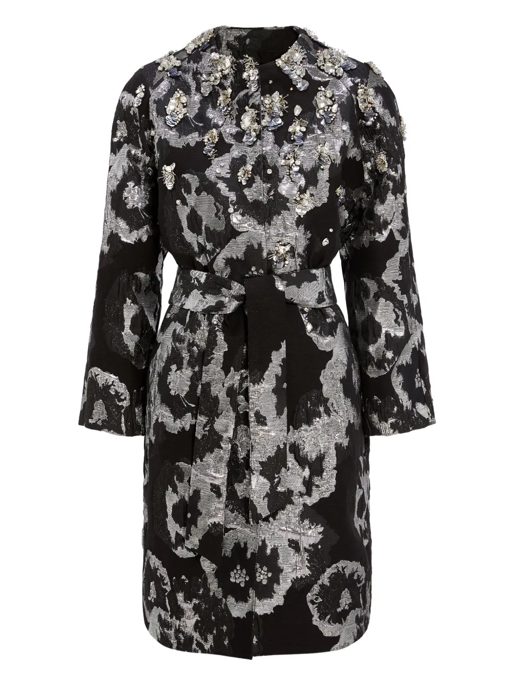 Украшенное цветами пальто Jenny Packham, черный
Украшенное цветами пальто Jenny Packham, черный