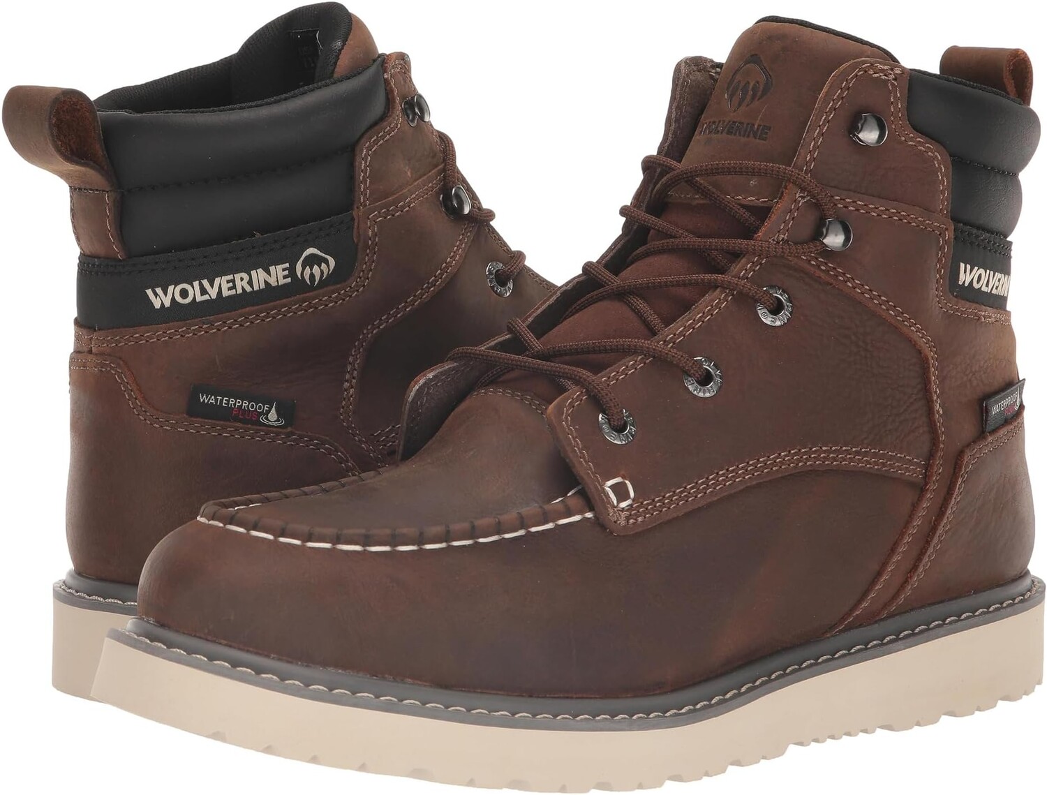 Рабочая обувь водонепроницаемая Trade Wedge Waterproof 6" Wolverine, цвет Sudan Brown 
Рабочая обувь водонепроницаемая Trade Wedge Waterproof 6" Wolverine, цвет Sudan Brown