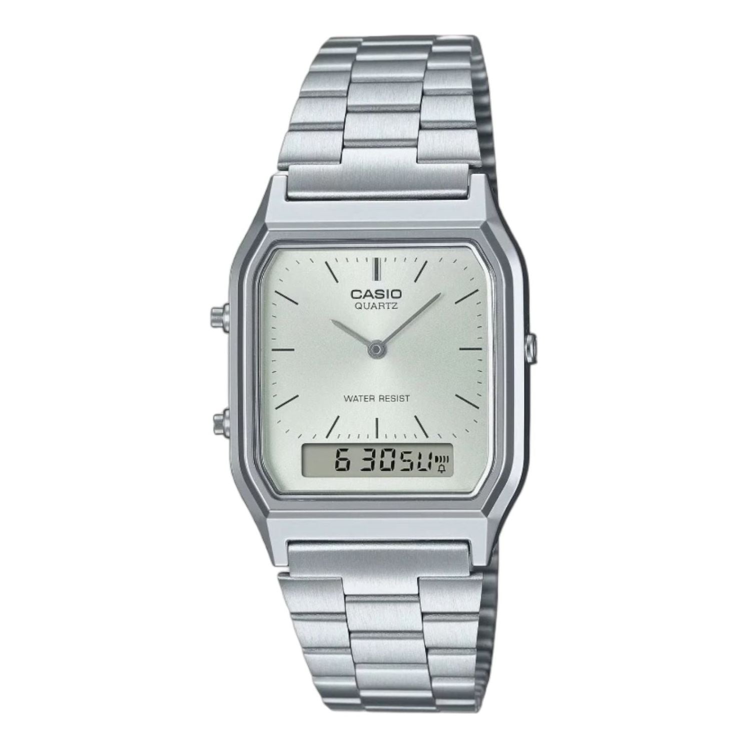 Casio Vintage Dual Time Водонепроницаемый браслет из нержавеющей стали, серебристый, модель
Casio Vintage Dual Time Водонепроницаемый браслет из нержавеющей стали, серебристый, модель