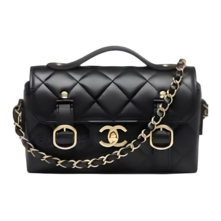 CHANEL Женская черная кожаная сумка через плечо One Shoulder
CHANEL Женская черная кожаная сумка через плечо One Shoulder