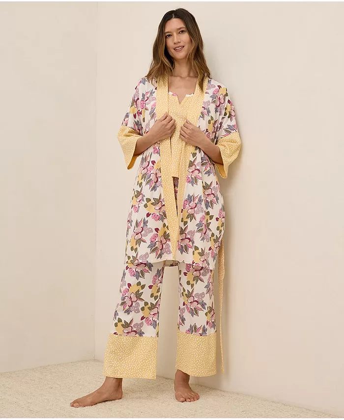 Женский короткий халат Staycation из органического хлопка Pact, коричневый/бежевый
Женский короткий халат Staycation из органического хлопка Pact, коричневый/бежевый