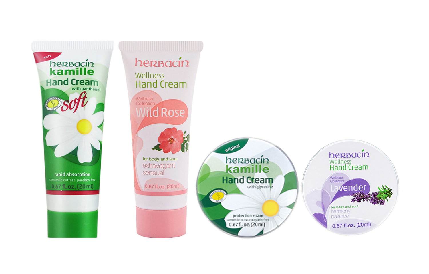 Крем для рук смягчающий с ромашкой и розой увлажняющий Herbacin, розовый 20ml+Refreshing 20ml+Lavender Round Jar 20ml+Round Jar 20ml
Крем для рук смягчающий с ромашкой и розой увлажняющий Herbacin, розовый 20ml+Refreshing 20ml+Lavender Round Jar 20ml+Round Jar 20ml