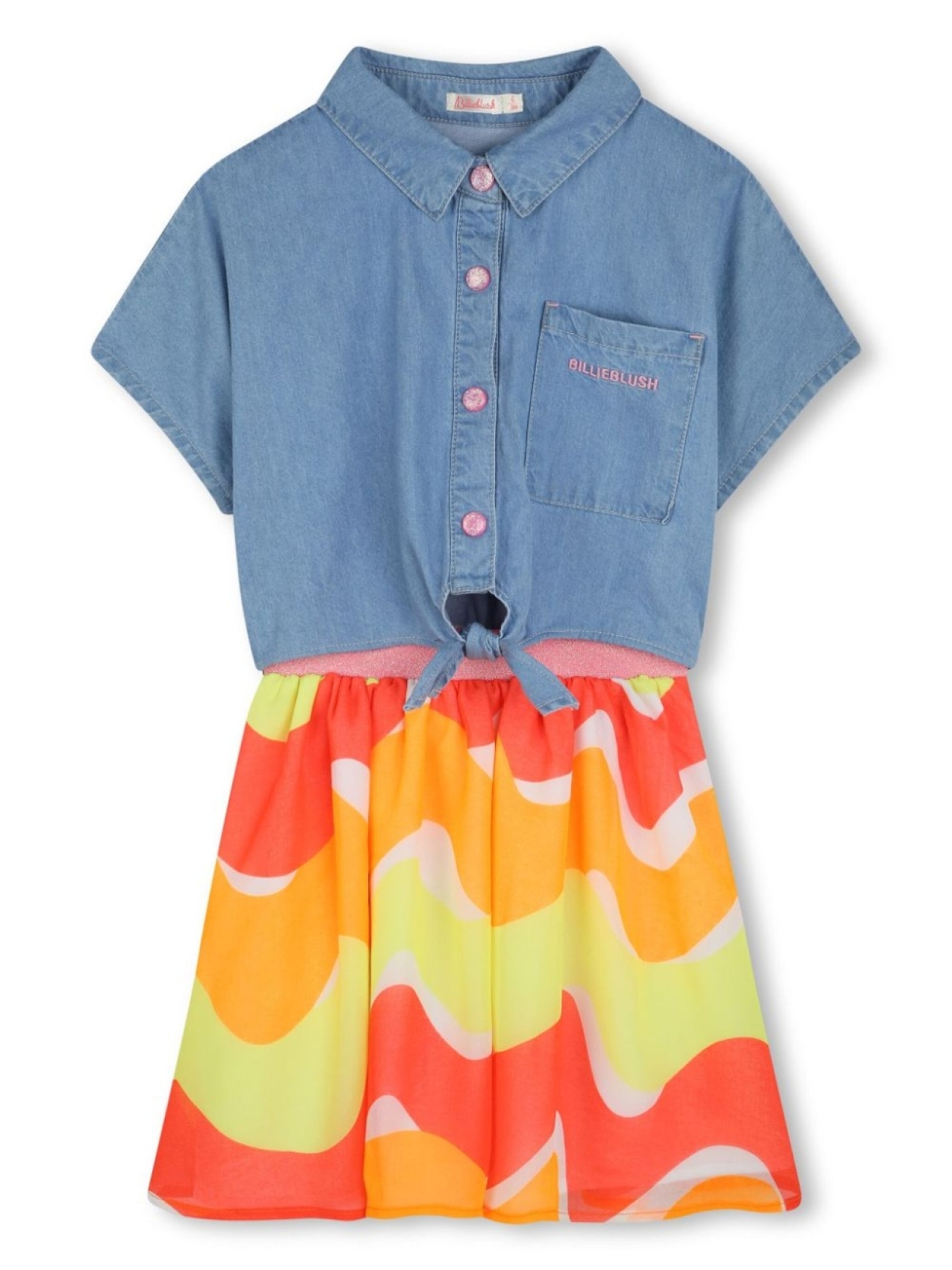 Billieblush джинсовое платье с узлом, синий
Billieblush джинсовое платье с узлом, синий