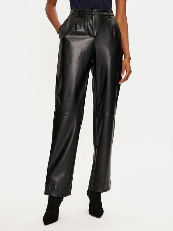 Брюки прямого кроя из искусственной кожи Pieces, черный
Брюки прямого кроя из искусственной кожи Pieces, черный