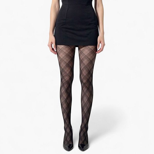 Женские колготки в клетку с ажурным узором и эластичной посадкой Anna-Kaci
Женские колготки в клетку с ажурным узором и эластичной посадкой Anna-Kaci