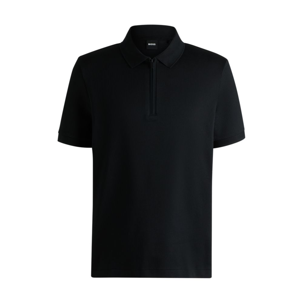 Рубашка поло с фактурой сирсакера BOSS, черный
Рубашка поло с фактурой сирсакера BOSS, черный