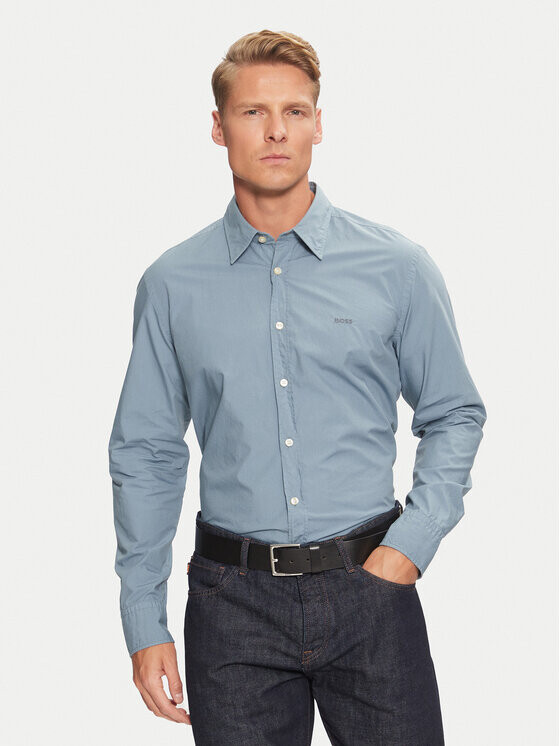 Рубашка стандартного кроя Boss, синий
Рубашка стандартного кроя Boss, синий