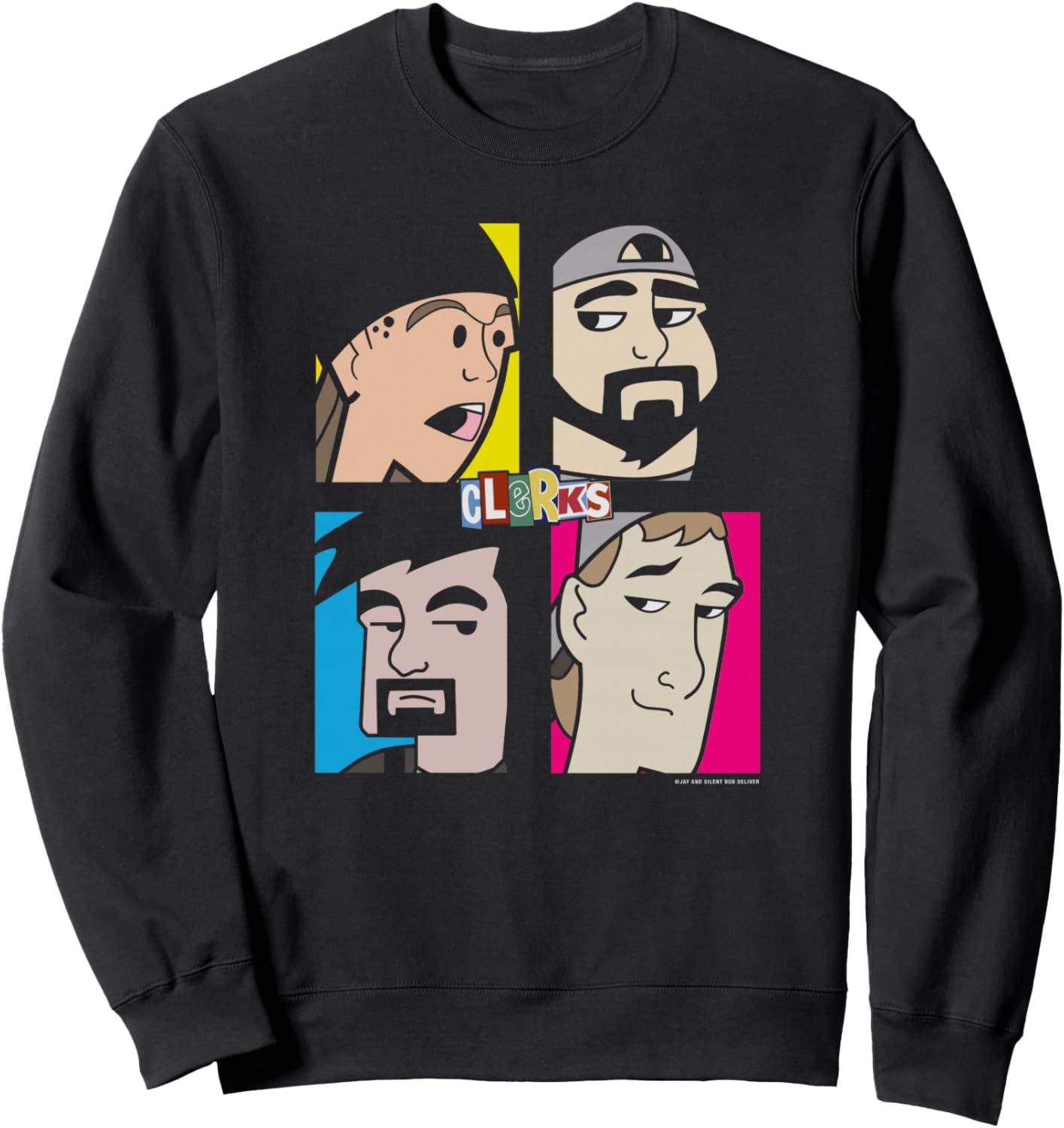 Толстовка с изображением персонажей мультфильма «Джей и Молчаливый Боб: Клерки» (групповое фото) Jay & Silent Bob, черный
Толстовка с изображением персонажей мультфильма «Джей и Молчаливый Боб: Клерки» (групповое фото) Jay & Silent Bob, черный