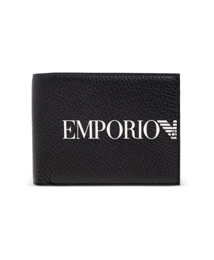 Складной кошелек с логотипом Emporio Armani, черный
Складной кошелек с логотипом Emporio Armani, черный