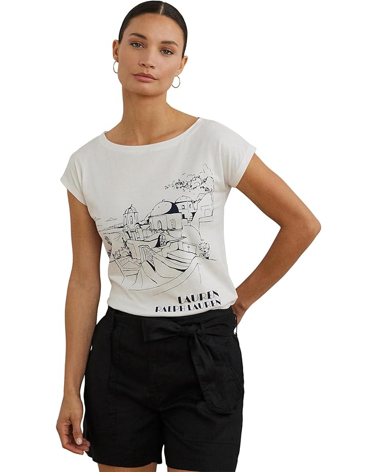 Футболка Lauren Ralph Lauren Petite Cotton-Blend Jersey Graphic Tee, белый
Футболка Lauren Ralph Lauren Petite Cotton-Blend Jersey Graphic Tee, белый