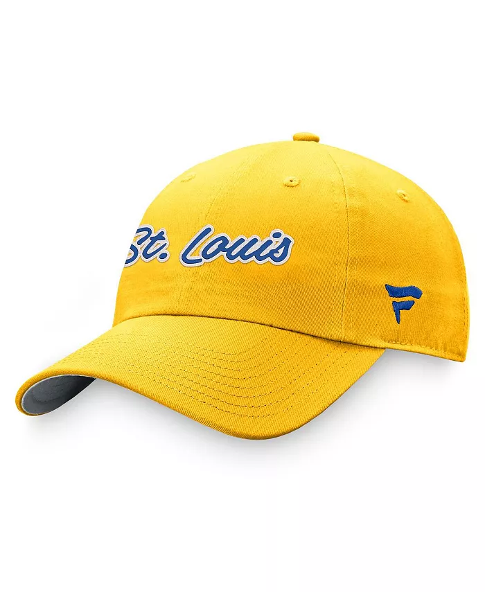 Женская регулируемая шапка St. Louis Blues Breakaway золотистого цвета Fanatics
Женская регулируемая шапка St. Louis Blues Breakaway золотистого цвета Fanatics