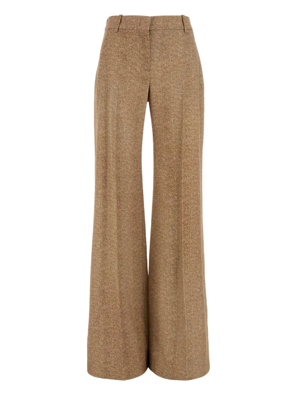 Брюки со складками и узором в елочку Ermanno Scervino, коричневый
Брюки со складками и узором в елочку Ermanno Scervino, коричневый