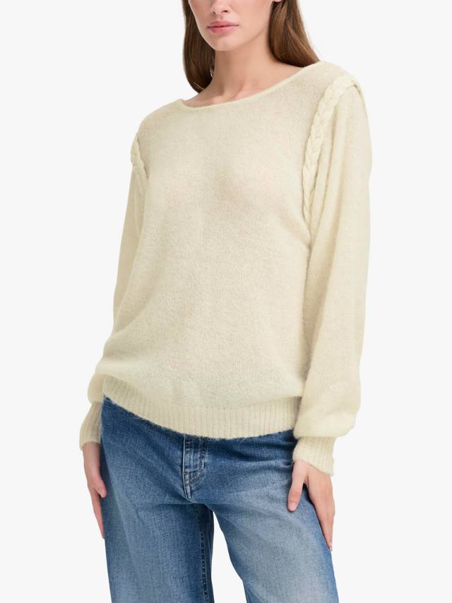 Эстель свитер из шерсти ICHI, Cloud Dancer
Эстель свитер из шерсти ICHI, Cloud Dancer