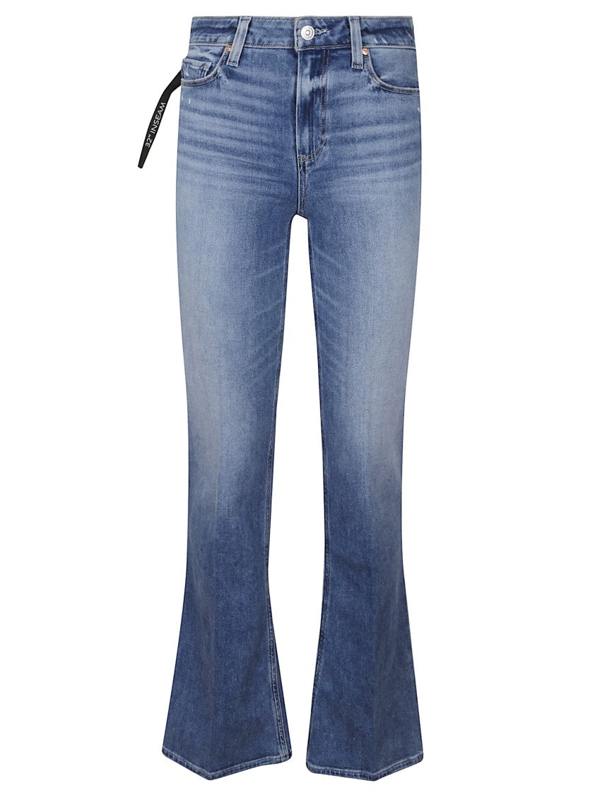 Высокие расклешенные джинсы Paige, синий
Высокие расклешенные джинсы Paige, синий