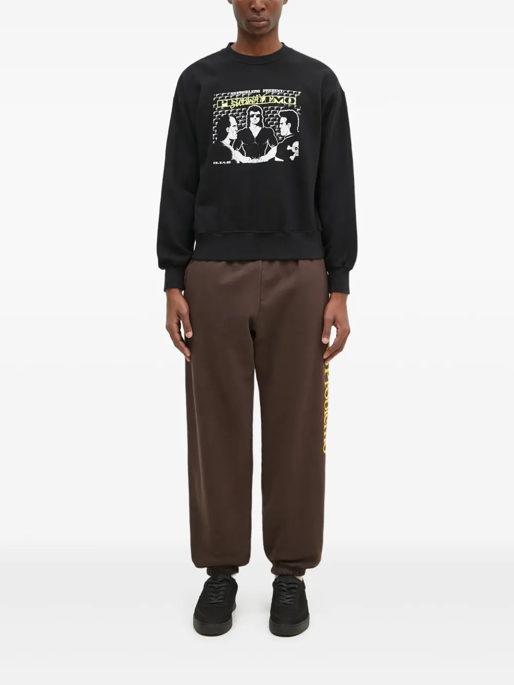 Спортивные штаны с принтом слогана Aries, коричневый
Спортивные штаны с принтом слогана Aries, коричневый