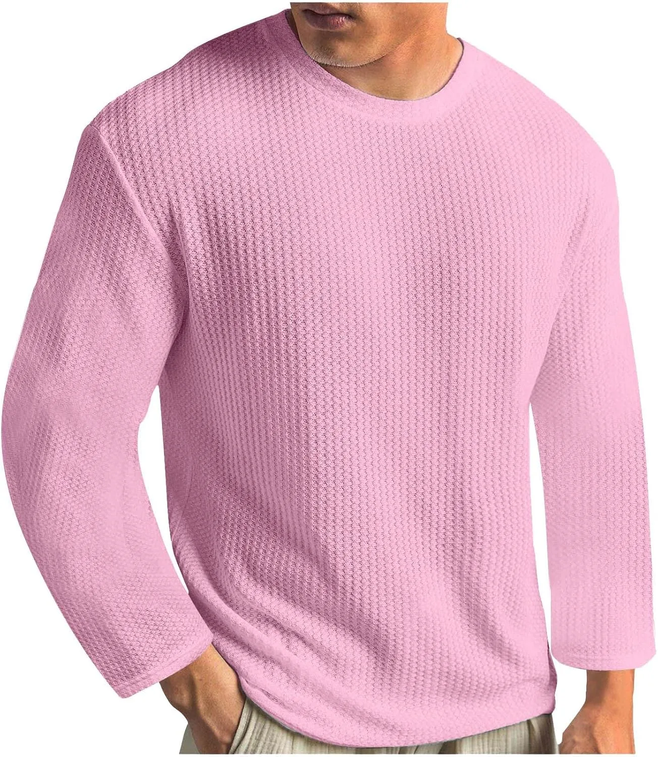 Мужская летняя футболка Crewneck вязаная дышащая Plus Size свободная с длинным рукавом
Мужская летняя футболка Crewneck вязаная дышащая Plus Size свободная с длинным рукавом