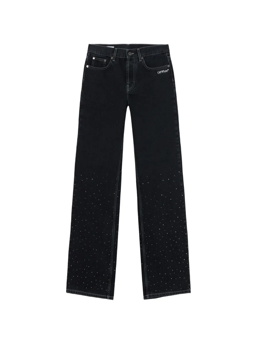 Джинсы, украшенные кристаллами Swarovski Off-White, черный
Джинсы, украшенные кристаллами Swarovski Off-White, черный