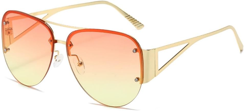 Модные женские солнцезащитные очки в полуободковой оправе, роскошные, в стиле панк, для активного отдыха на природе, с защитой от УФ-излучения UV400 TKKTLLT, Gold Pink Yellow
Модные женские солнцезащитные очки в полуободковой оправе, роскошные, в стиле панк, для активного отдыха на природе, с защитой от УФ-излучения UV400 TKKTLLT, Gold Pink Yellow