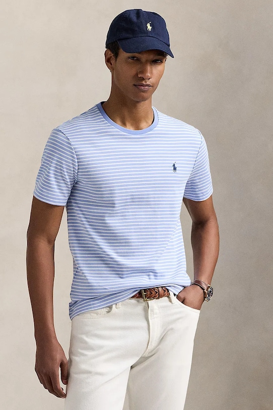 Хлопковая футболка Polo Ralph Lauren, синий
Хлопковая футболка Polo Ralph Lauren, синий