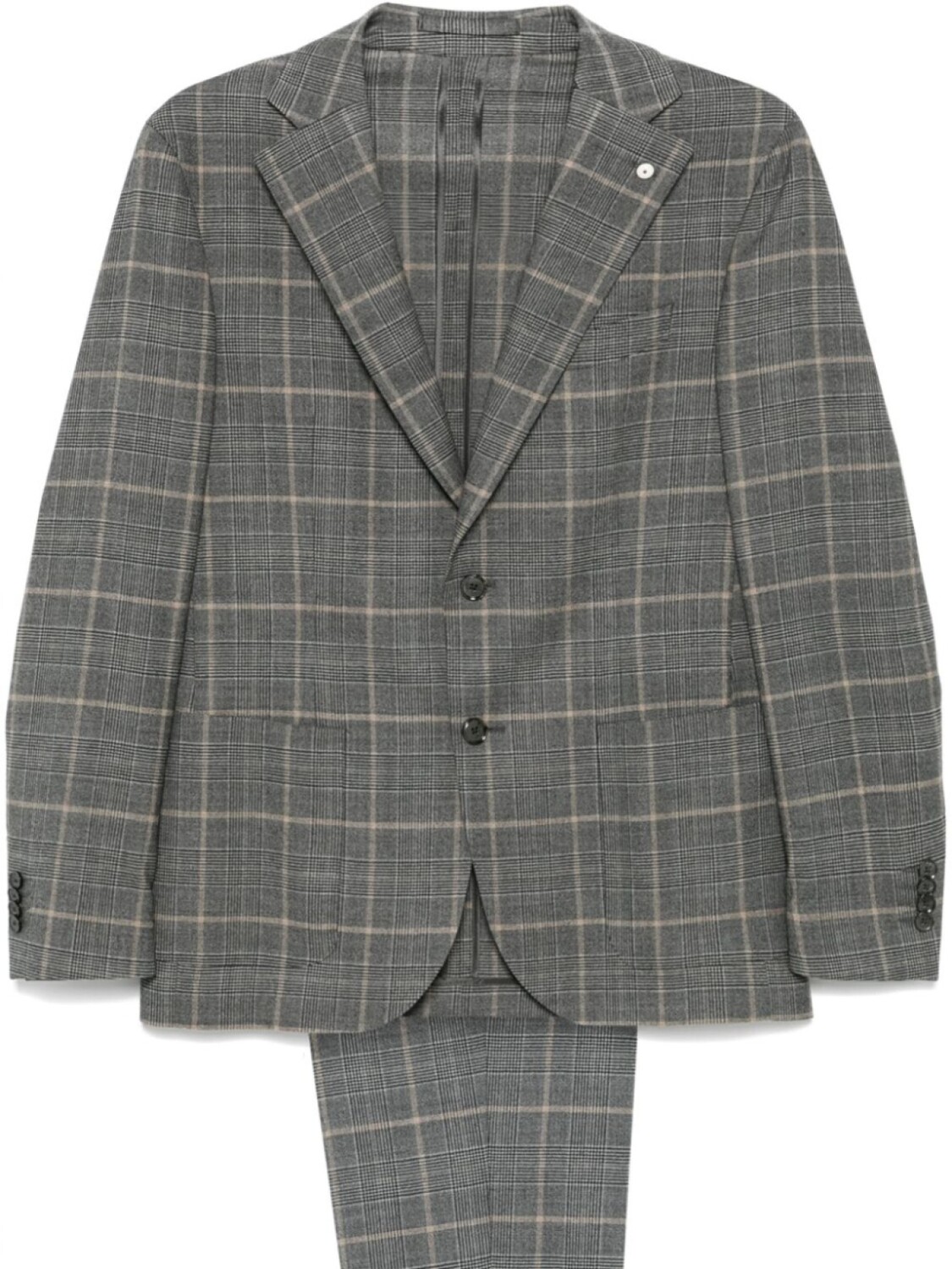 Костюм в клетку глен LUIGI BIANCHI MANTOVA, серый
Костюм в клетку глен LUIGI BIANCHI MANTOVA, серый